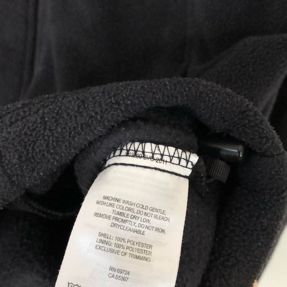 Columbia black zip up fleece jacket with pockets - Picture 4 of 7